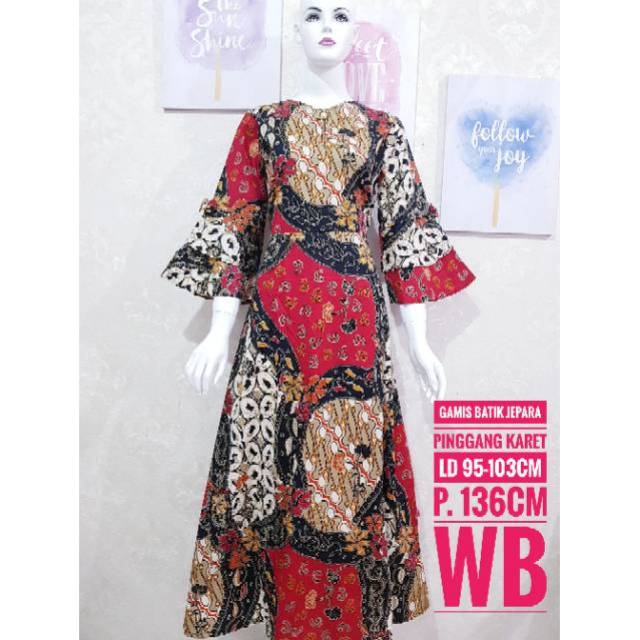 Gamis batik terbaru n kekinian termurah only @Well Boutique