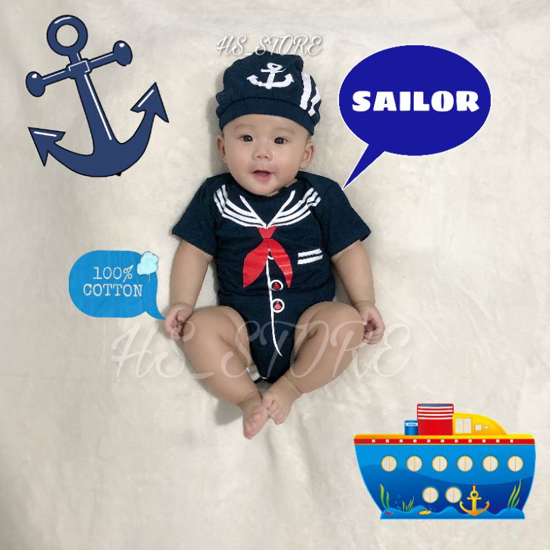 HARGA GROSIR ! JUMPER SAILOR BABY / BAJU BAYI / BABY / JUMPER BAYI / KOSTUM BAYI TERMURAH !