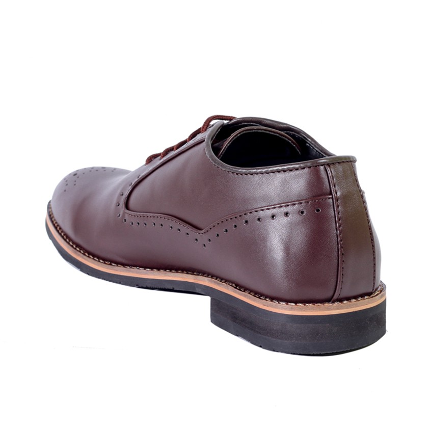 Cerberus Brown | Sepatu Vintage Ori Klasik Kulit Pria Cowok Men Wingtip Footwear | FORIND x Lvnatica