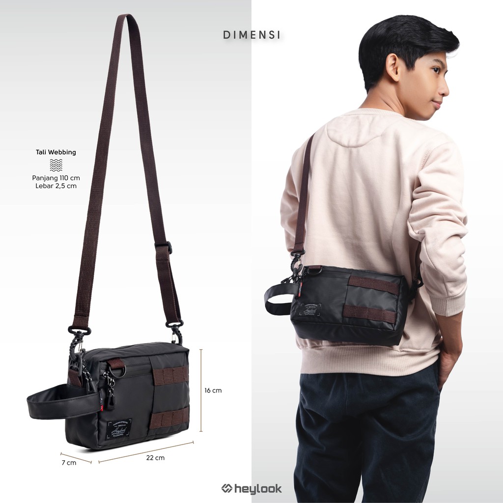 HEYLOOK Project - Tas Selempang SIGMA Sling Pouch Pria Anti Air Sling Bag Multifungsi Waterproof