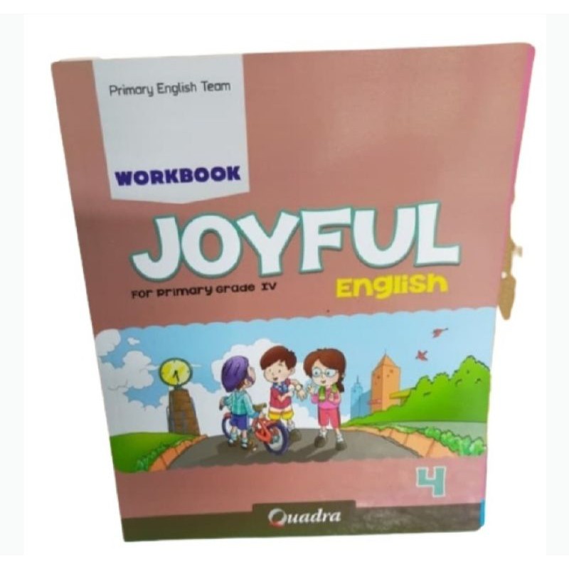 Harga satuan buku bahasa Inggris workbook joyful  English Quadra kelas 1,2,3,4,5,6