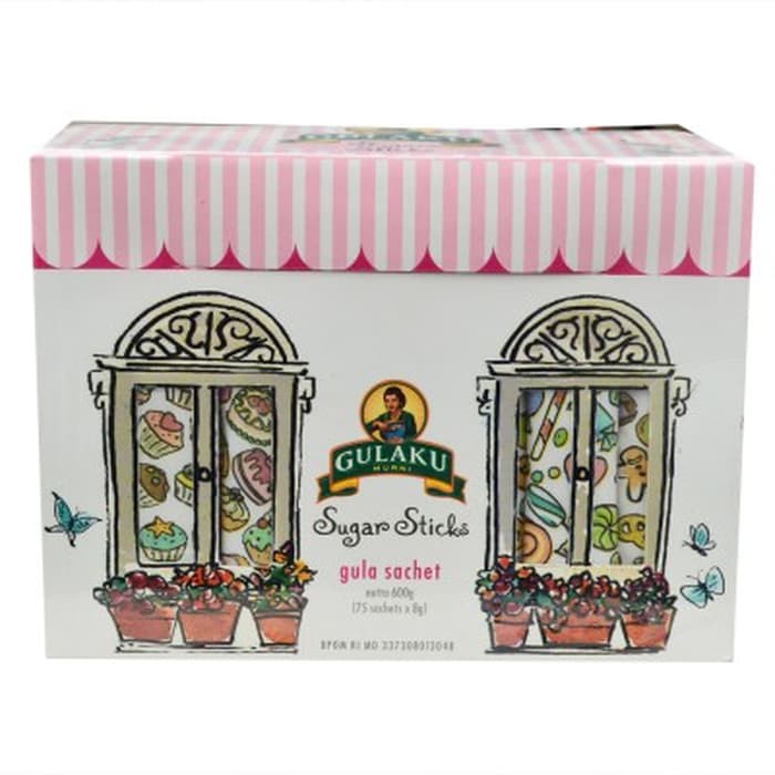

Gulaku White Sugar Stick 600gr | Gula Pasir Stik Sachet 8g x 75 Sticks