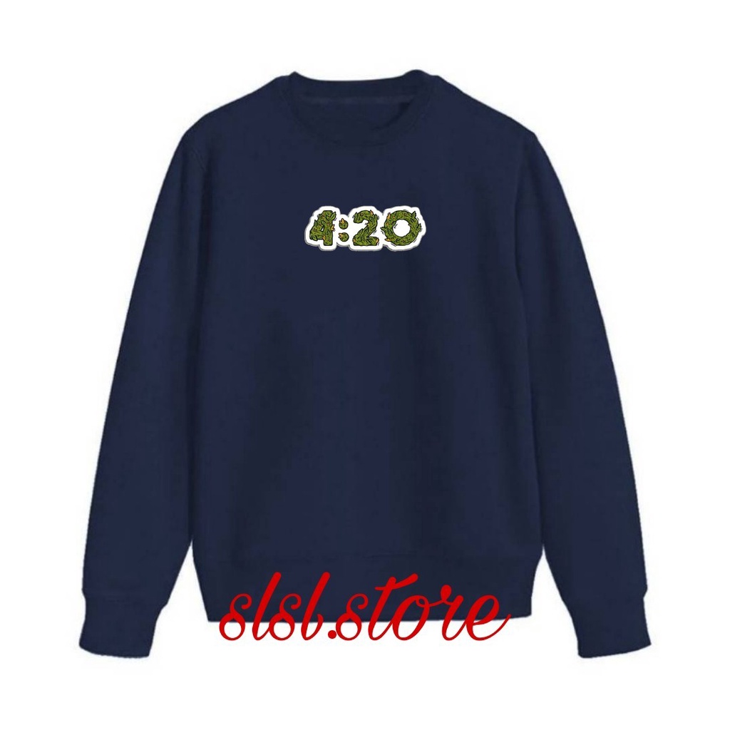 Sweater Crewneck Pria Wanita Korean Style Basic Ori Kota Bandung Warna Putih Switer Cowo Cewe Murah Brand Krunek 420 Motif Simpel