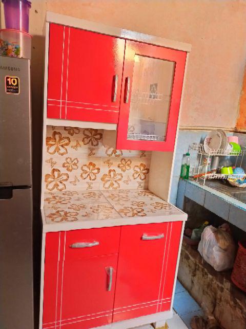 Lemari Dapur 2 Pintu Minimalis Eksklusif  (ketebalan Bahan Full 15mm)