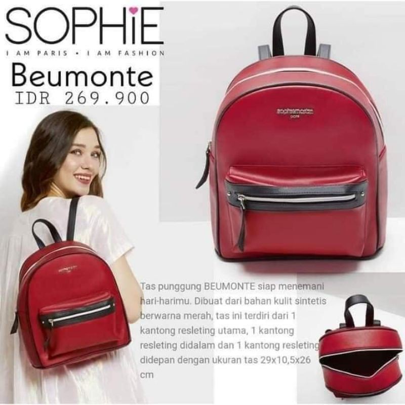tas punggung sophie Martin beumonte