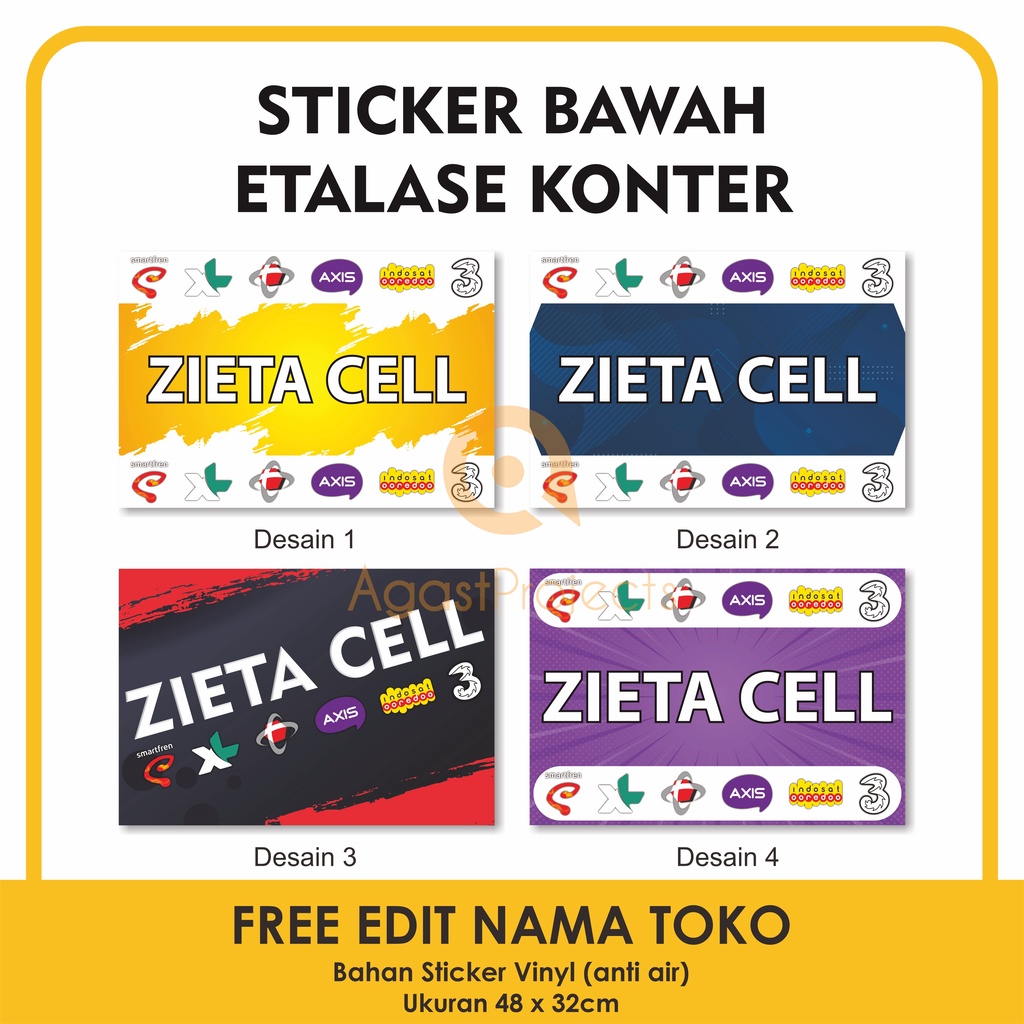 

Sticker Bawah Etalase Konter Stiker Anti Air 48x32cm