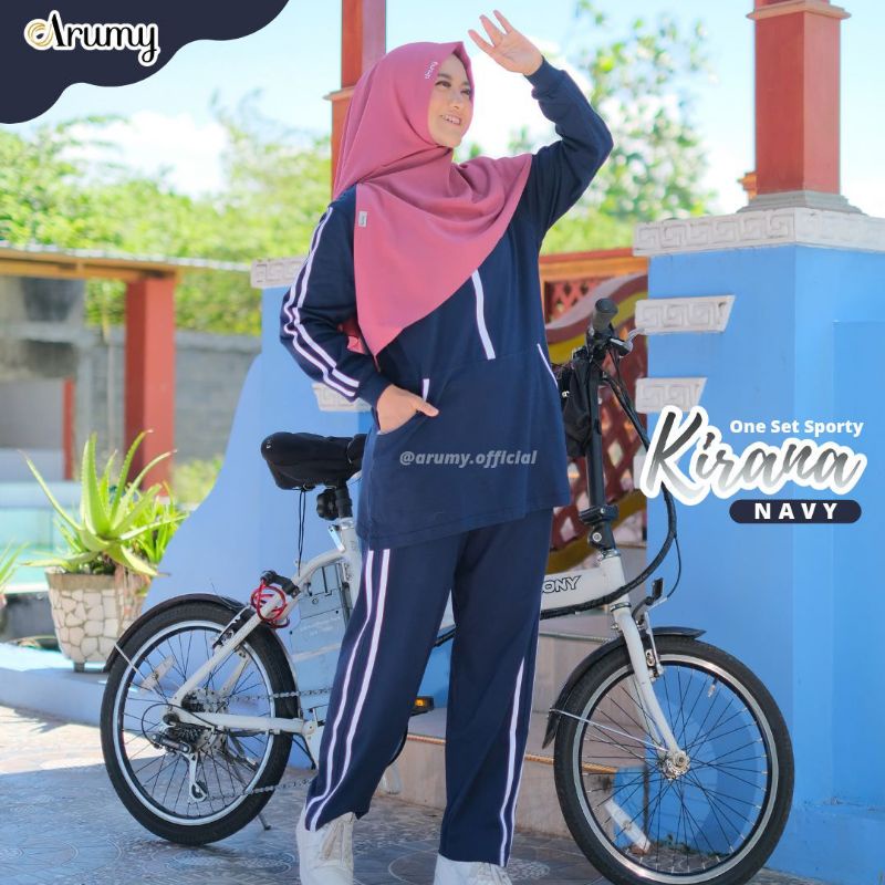 READY SIAP KIRIM  ONE SET SPORTY KIRANA By Arumy