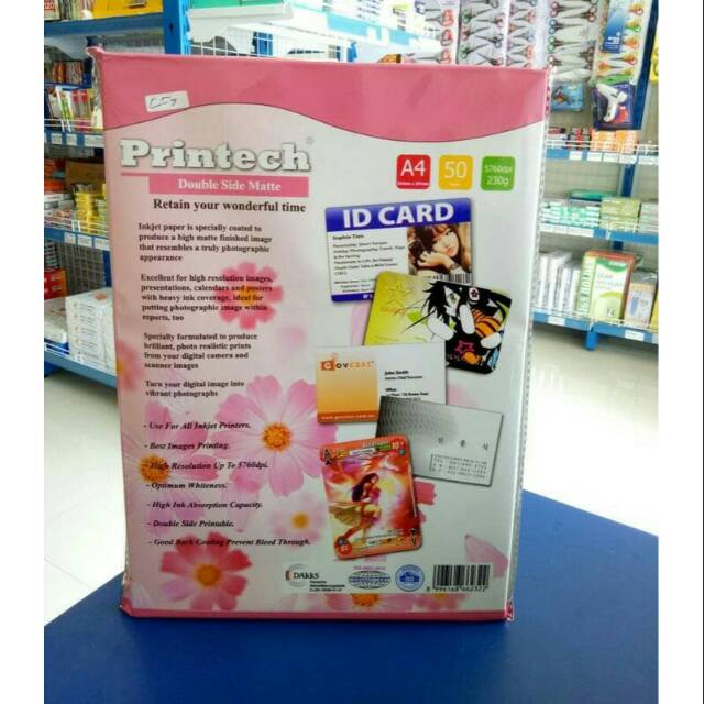 

Kertas Foto tidak glossy / Photo Paper Double Side Matte