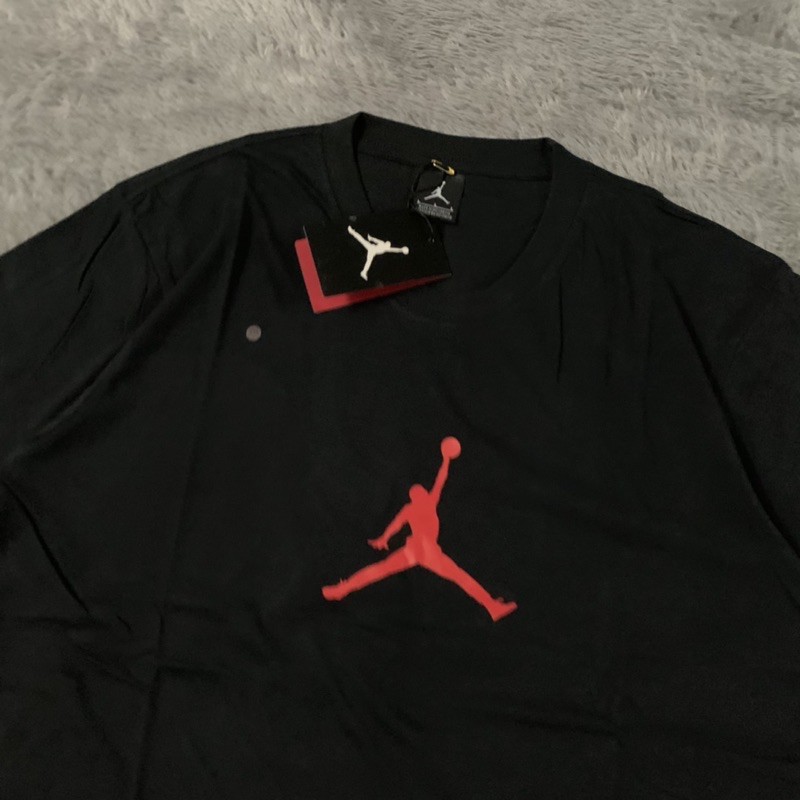 Kaos Tshirt Air Jordan Basic Logo Red Fulltag &amp; Lebel