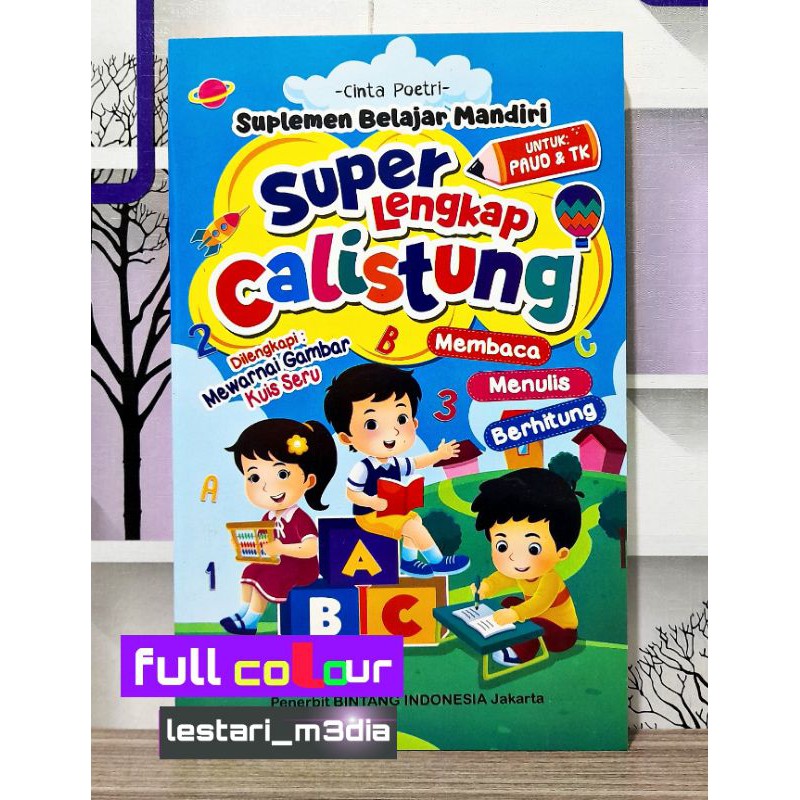 Jual 128 Halaman PAUD & TK Buku CALISTUNG Super Lengkap Membaca Menulis ...