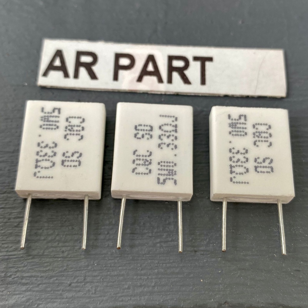 resistor nouble 0.33ohm 5w kaki 10mm