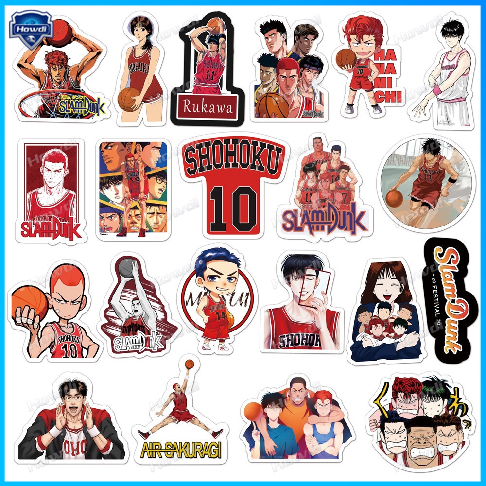 Stiker SLAM DUNK Tahan Air Untuk Helm Motormobil