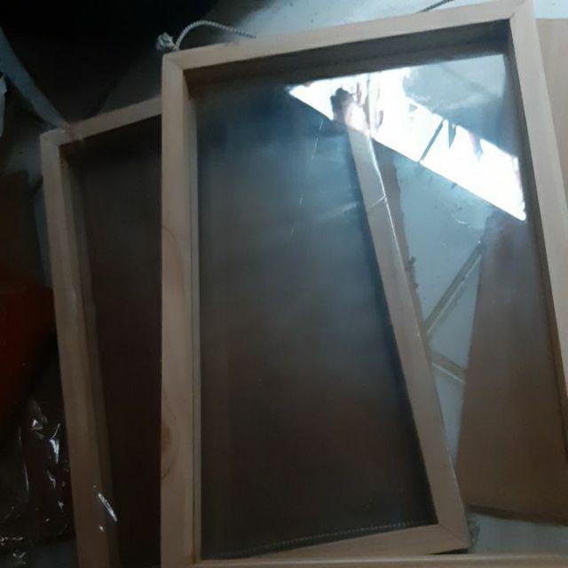 Pigura Double Glass Natural 20x30