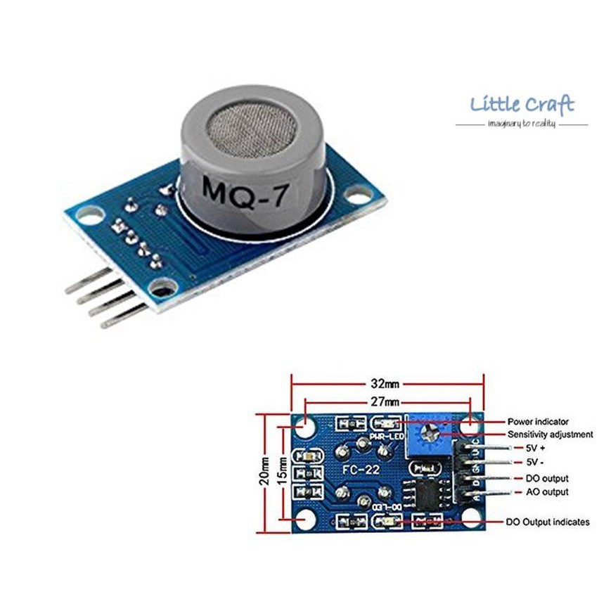 MQ 7 module Carbon monoxide gas sensor detection alarm MQ7 sensor