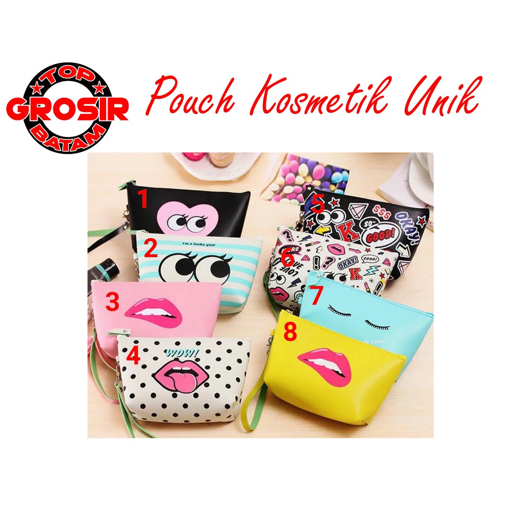 Pouch Pouch Kosmetik Pouch Motif Pouch Makeup Pouch Unik Pouch