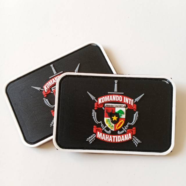 Patch rubber LOGO PP(PEMUDA PANCASILA)/KOMANDO INTI/TEMPELAN KARET EMBLEM VELCRO