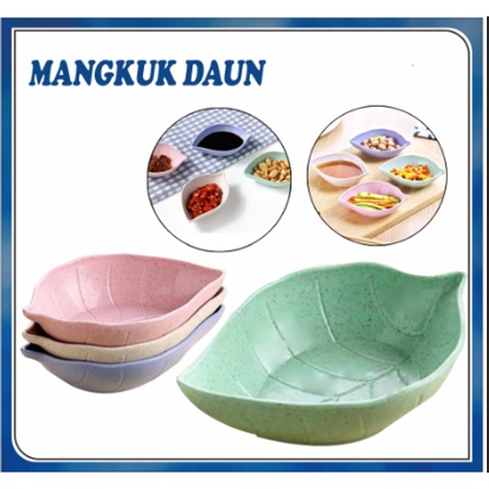 Mangkok Kecil Model Daun Tempat Sambal Saus Saos Kecap Bumbu / Mangkuk Model Daun Untuk Souvernir Pernikahan