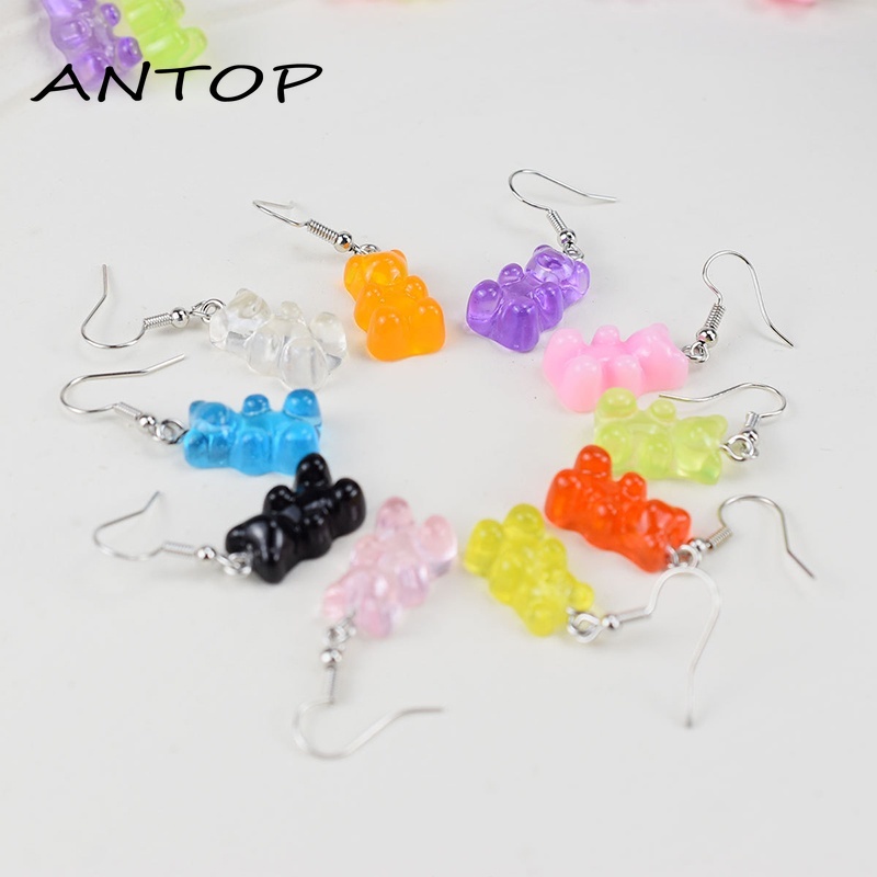 Anting Beruang Gummy Bear / Earrings Vintage Lucu Murah ANTOP