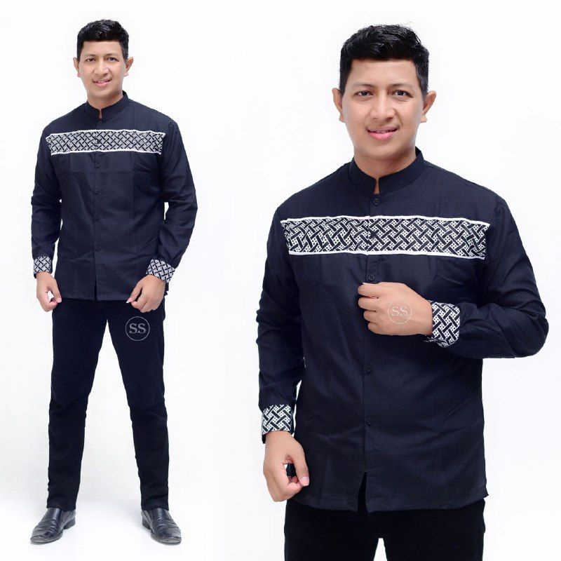 BAJU KOKO MUSLIM PRIA DEWASA LENGAN PANJANG KEMKO KURTA PUTIH HADROH TAKWA MODERN PREMIUM EL RUMI POLOS KOMBINASI BATIK TOYOBO TERBARU AZZAHIR GUS AZMI SUBBANUL MUSLIMIN