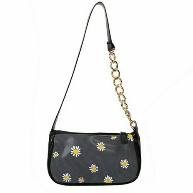 AFSTORE.07 / - TAS VINTAGE BUNGA RANTAI BESI TAS SHOULDER