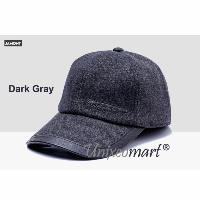 Topi Pria Jamont Special Comfort Topi Baseball Hat Cap Casual Sport Pria Wanita - Dark Gray(K8X7) To