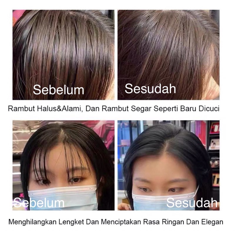 Dry Shampoo Semprotan Rambut Kering Untuk Mengembangkan Rambut Minyak Rambut