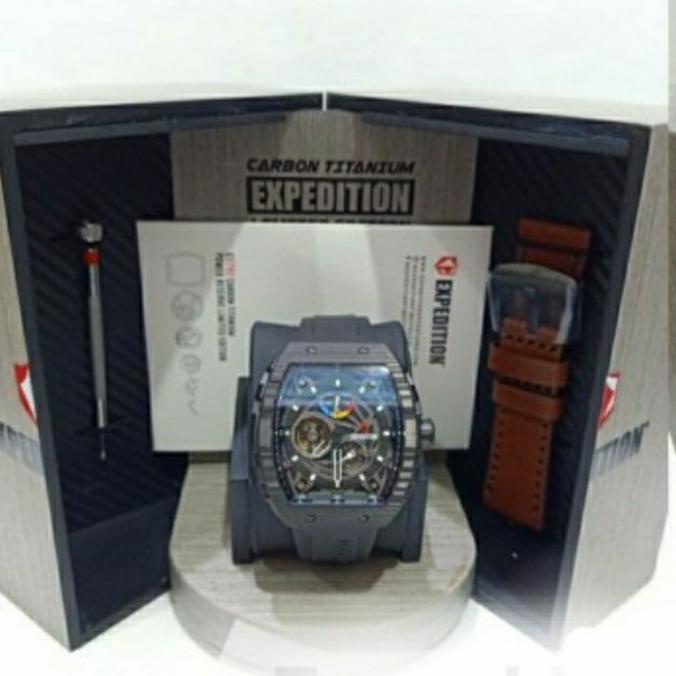 Jam Tangan Expedition Pria Automatic Titanium Limited Edition E 6782 Dhakiydano