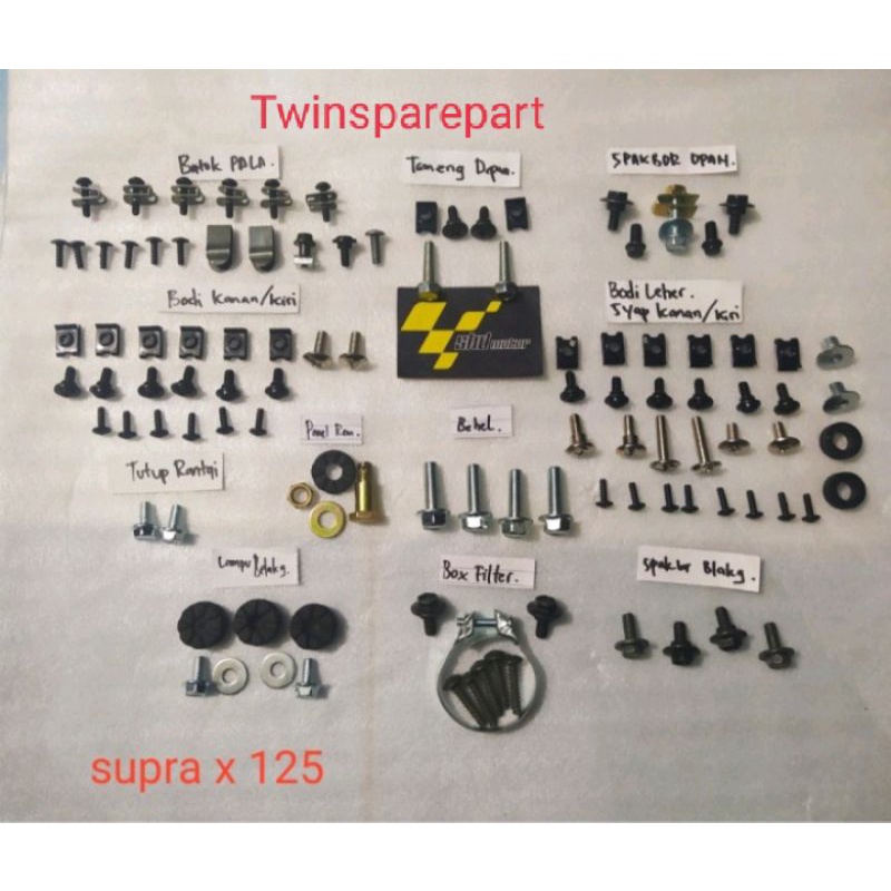 baut full set body / body Supra x 125 R 2007-2013