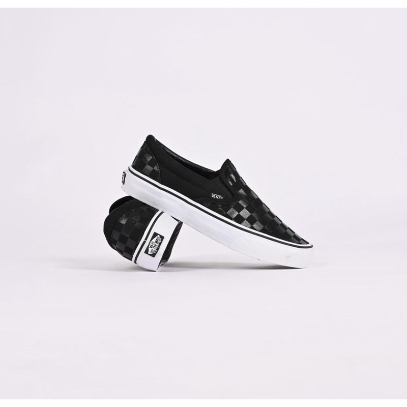 V4ns Slip On Checkerboard Classic Black Black