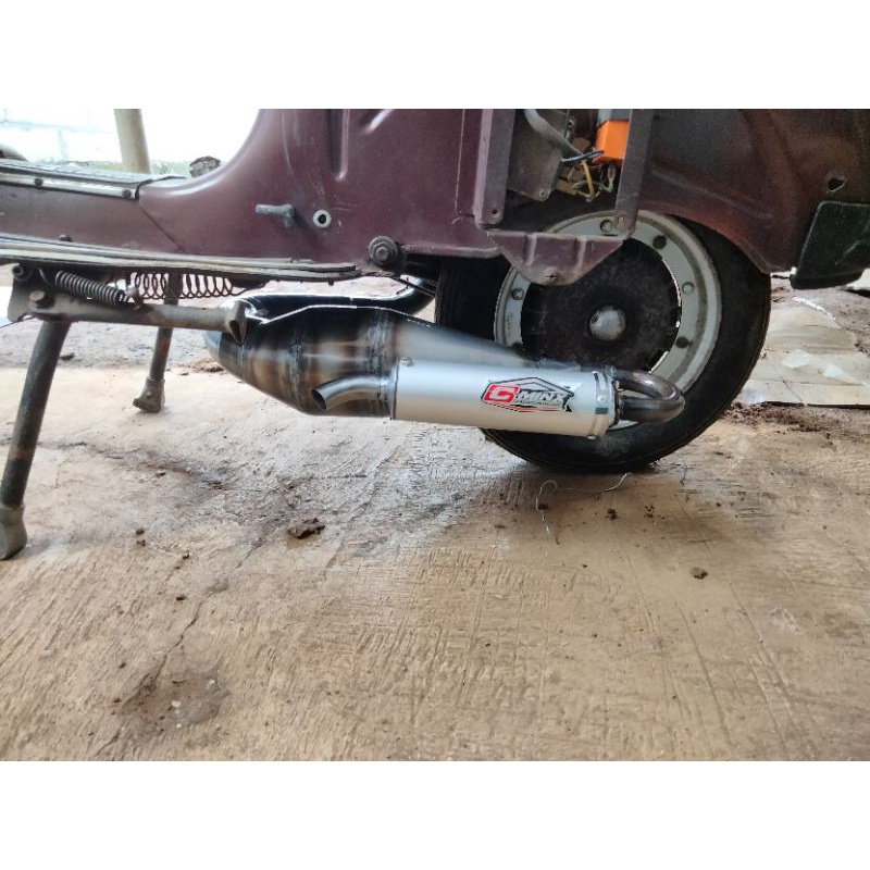 knalpot Vespa kiri kompetisi Polini BIG VOLUME