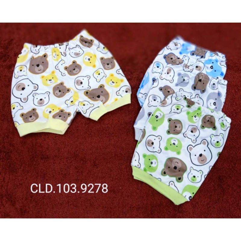 Baju bayi 0-3bln HALUS NASUKA ISI 4PCS/Baju bayi new born-Celana pendek