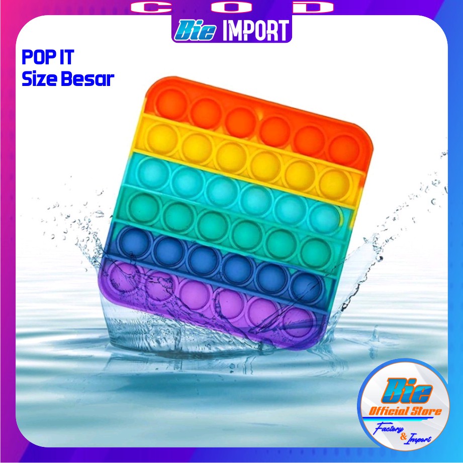 Pop It Rainbow Size Besar Best Quality Impor Best Seller