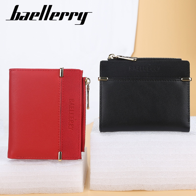 BAELLERRY DR033 Dompet Wanita Lipat Bahan Kulit PU Leather Premium WATCHKITE WKOS