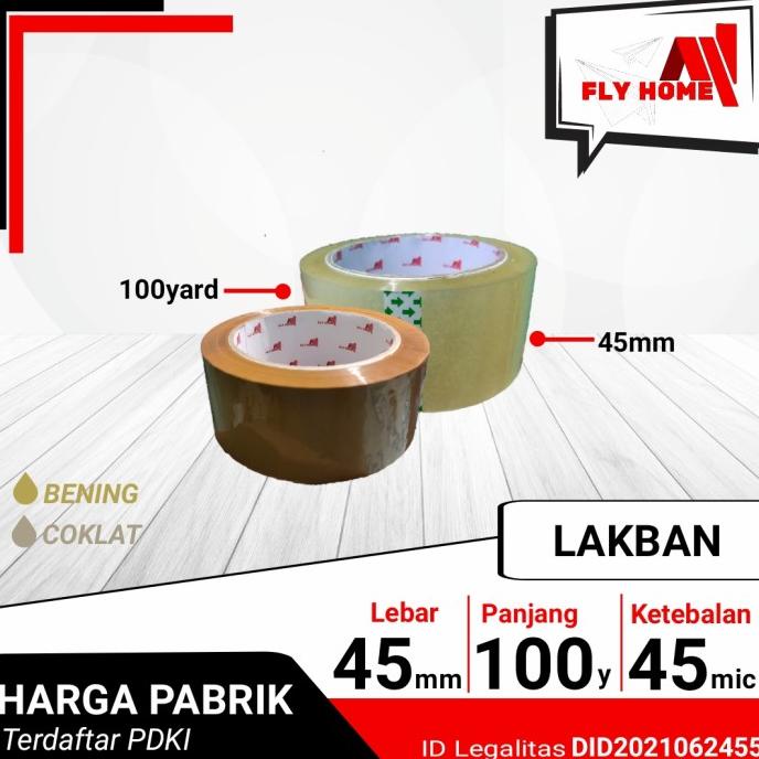 

Promo Awal tahun Lakban bening 45MM x 100Yard Besar Ukuran FULL Promo Awal tahun