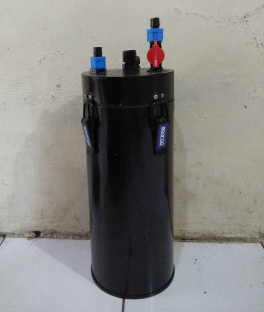 Filter canister DIY 6 inch hitam (fullset ph 1800)