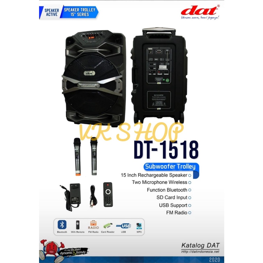 Speaker Trolley DAT DT1518 15inch DT 1518 Original