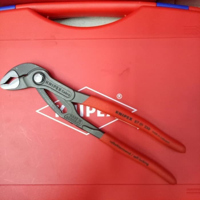 KNIPEX 87 01 250 Tang Kunci Pipa 250mm Cobra High-tech Water Pump Pliers 10 inch