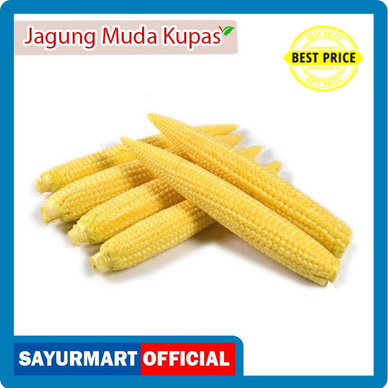 

Jagung Muda Kupas Baby Corn 100 gr [0,1 kg]