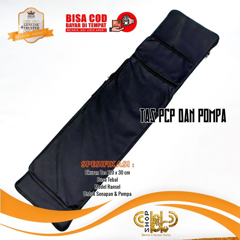 Tas Kotak Hitam Ransel PCP Busa Tebal dan Tas Saku Pompa PCP Terbaik