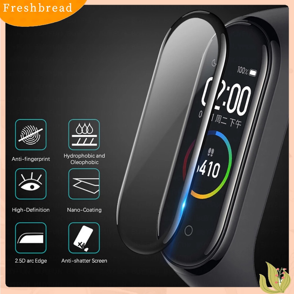 Terlaris 2Pcs Screen Protector High Screen Sensitivity Soft Transparent Full Cover Watch Protective Film for Xiaomi Mi Band 4/5/6