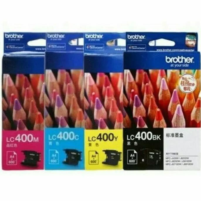 

TINTA BROTHER LC400BK+LC400COLOUR PAKETAN