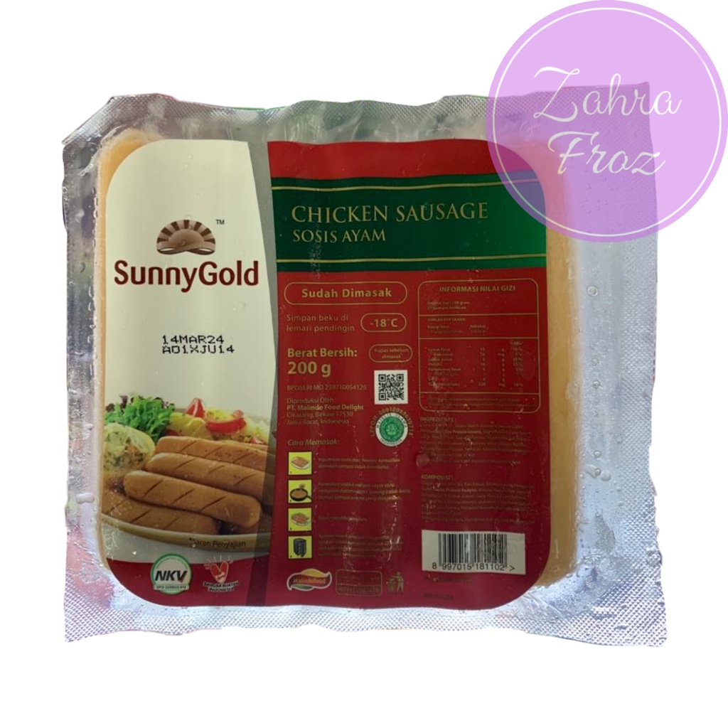 

SUNNY GOLD SOSIS AYAM 200 GR