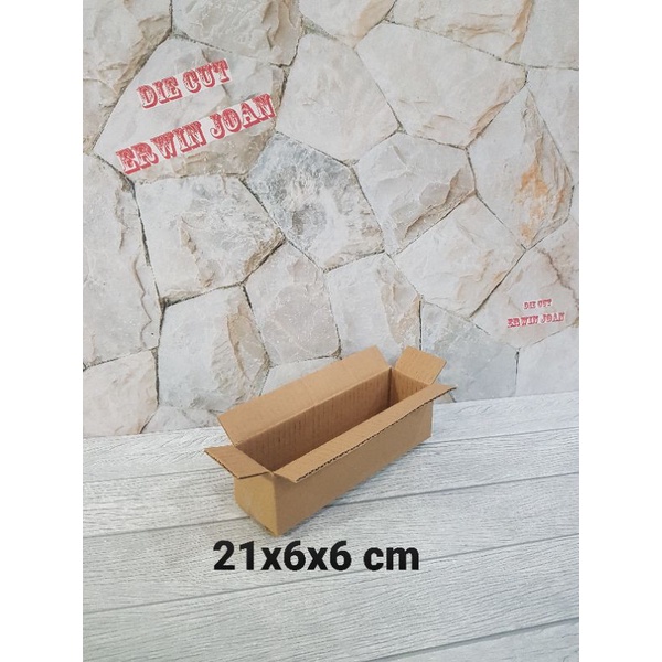 

Kardus / Box / uk. 21x6x6 cm / Karton packing polos baru ST