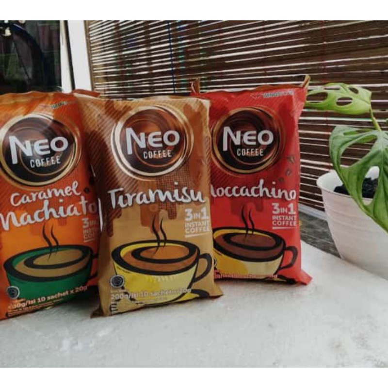 

Neo Coffee 3 in 1 caramel machiato tiramisu moccachino