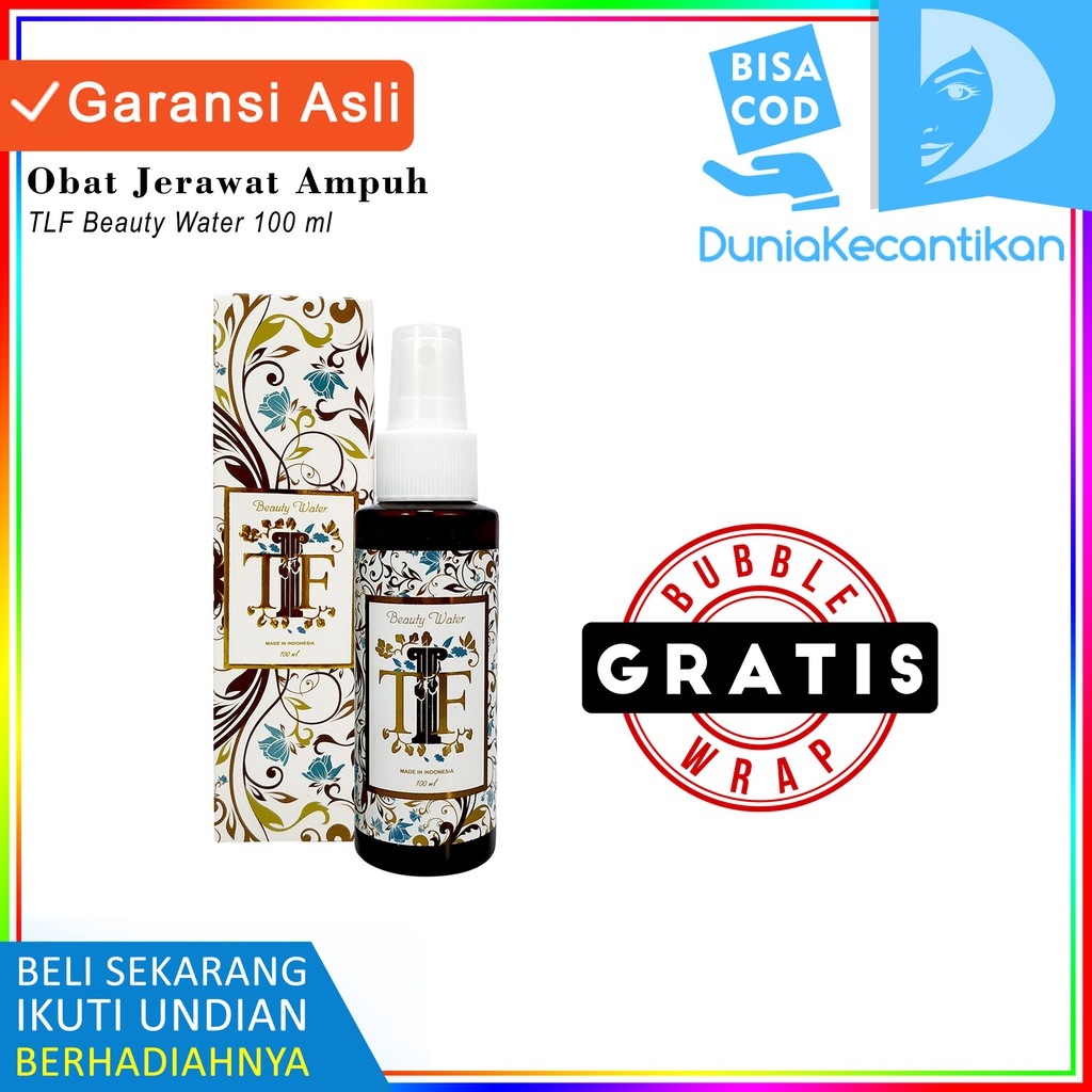 Obat Jerawat Ampuh Cepat Kering | Cleanser Toner - DKMALL TLF Beauty Water 100ml