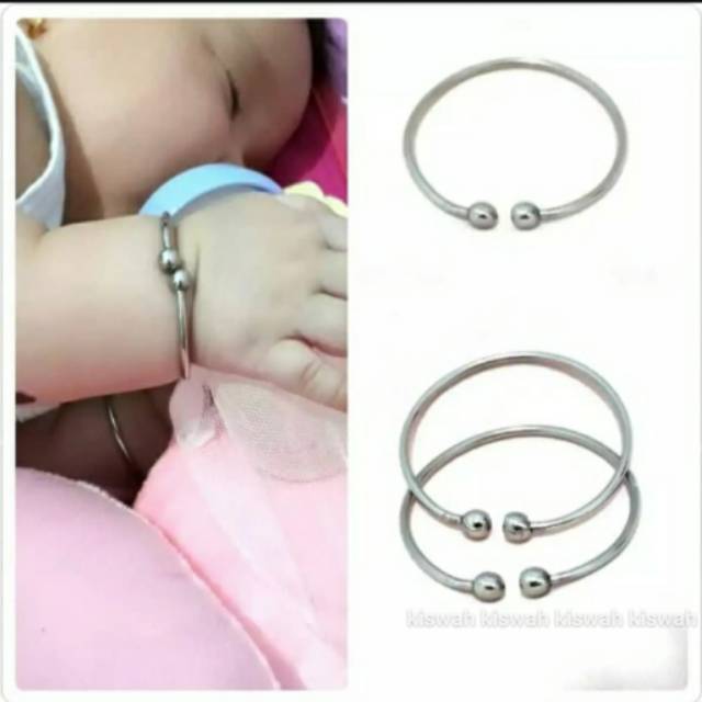 Gelang monel anti step Gelang anak bayi