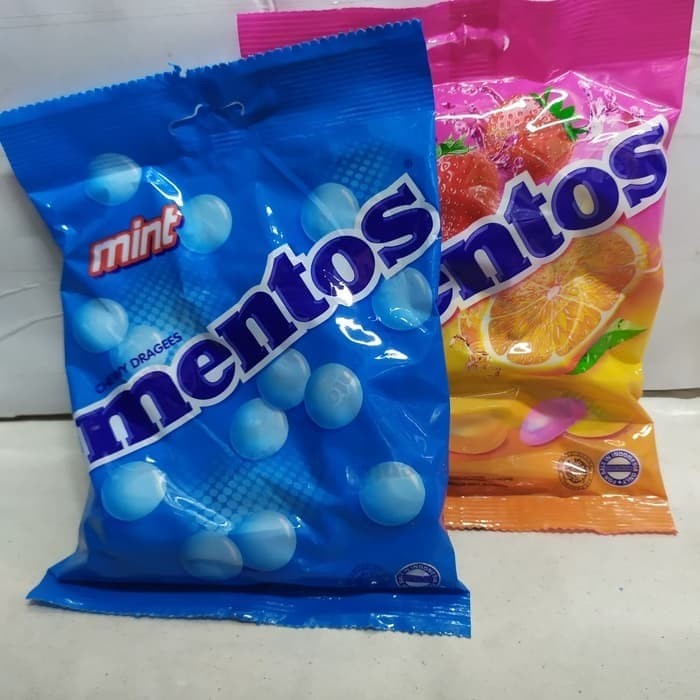 Permen MENTOS Mint / Fruit Per 1 Pcs - Mentos Pedas - Mentos Buah