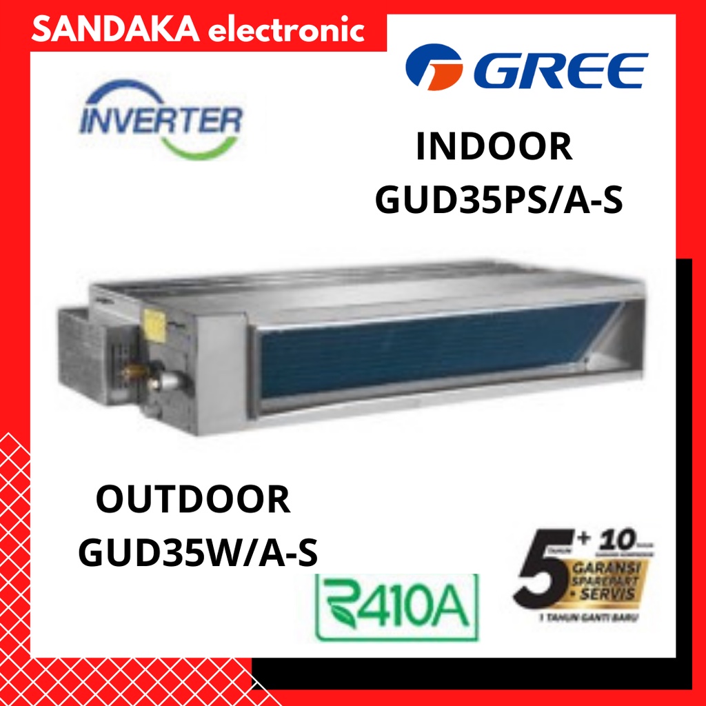 AC SPLIT DUCT GREE 1,5 PK INVERTER R410 GUD35PS/A-S