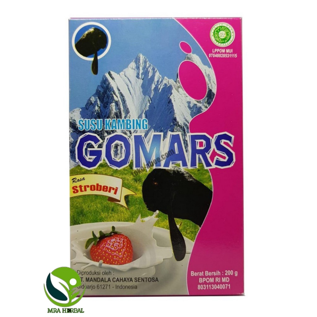 

MH Gomars Strawberry Susu Kambing Etawa Bubuk 200 gr