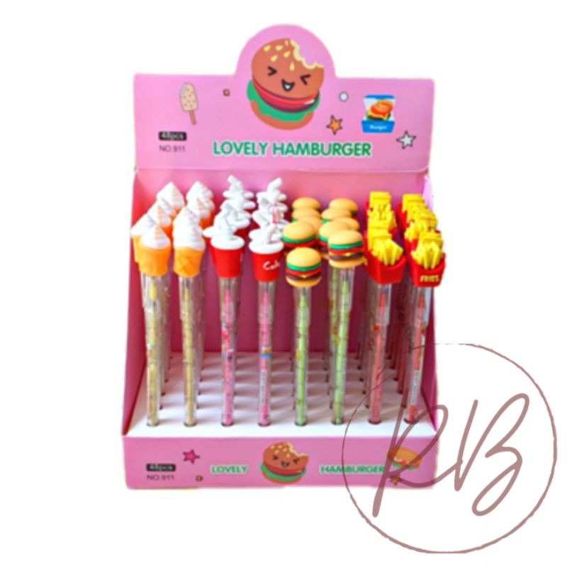 

pensil bensia fast food / pensil bensia / pensil lantu susun